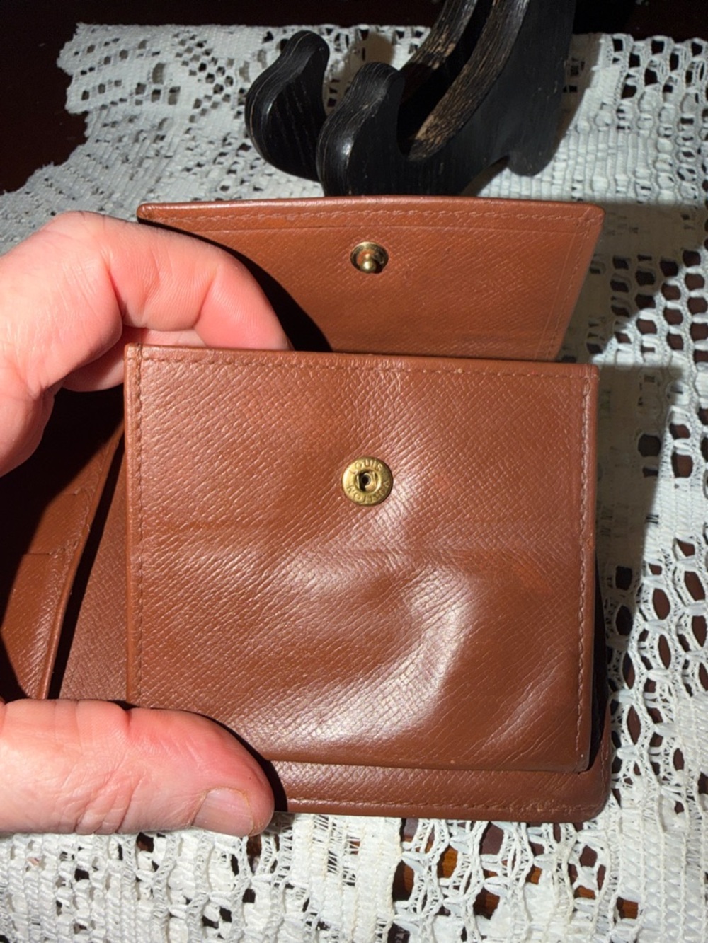 Louis Vuitton Monogram Canvas Wallet - Brown with Tan Accents - Picture 10 of 11